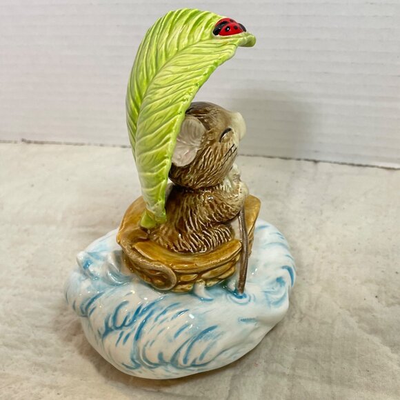 Gibson Greetings Musical Mouse and lady bug Rowing musical Figurine - Picture 6 of 12